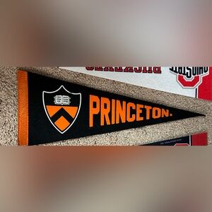 Princeton University Black and Orange Pennant
